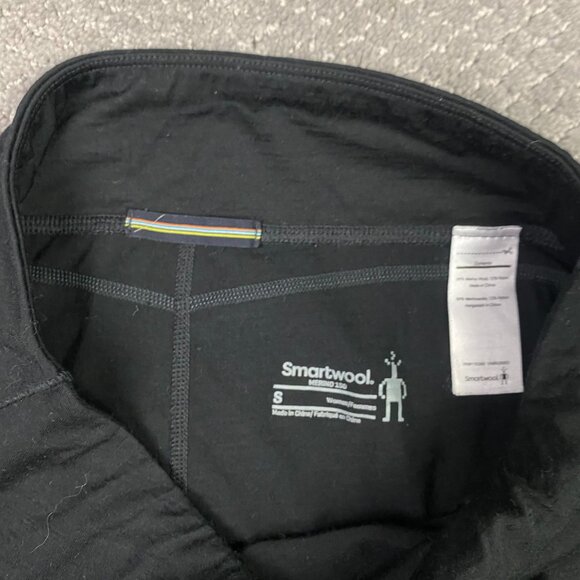 Smartwool 150 Merino Base Layer Bottoms Women's Small Black Leggings Wool - Picture 7 of 15